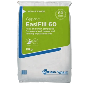 British Gypsum Gyproc Easifill 60 Filler, 10kg
